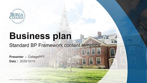 Berea College Competition/Entrepreneurship Contest PPT Template