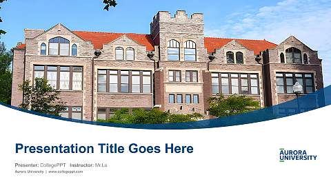 Aurora University Course/Courseware Creation PPT Template
