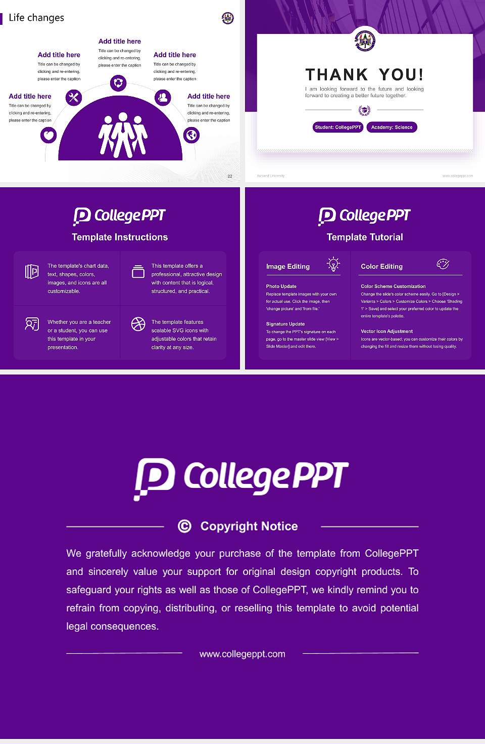 Ashland University National Scholarship Defense PPT Template4:3 ratio PPT effect preview image4