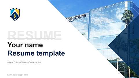 Arizona College of Nursing-Fort Lauderdale Resume PPT Template