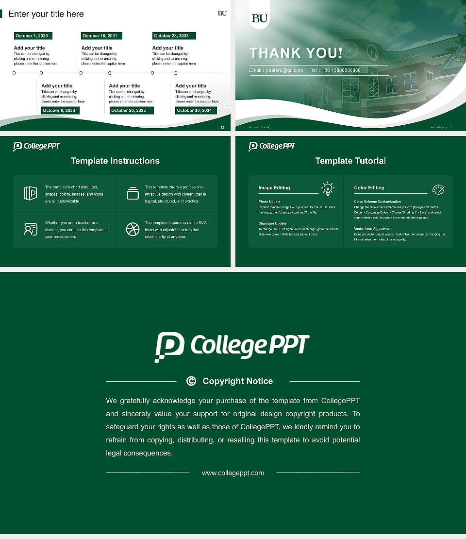 Belhaven University Lecture Sharing and Networking Event PPT Template16:9 ratio PPT effect preview image4