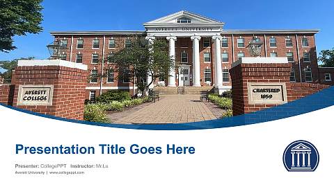 Averett University Course/Courseware Creation PPT Template