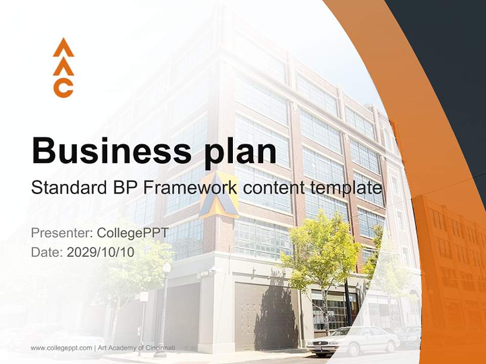 Art Academy of Cincinnati Competition/Entrepreneurship Contest PPT Template4:3 ratio PPT effect preview image9