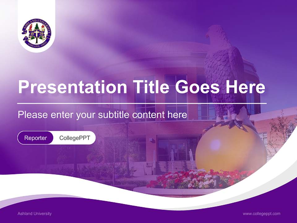 Ashland University Lecture Sharing and Networking Event PPT Template4:3 ratio PPT effect preview image4