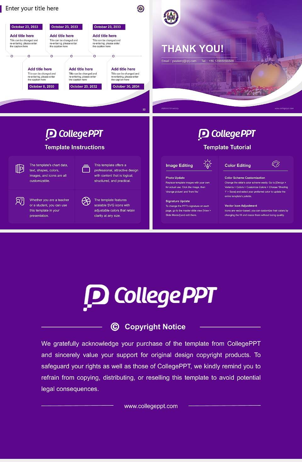 Ashland University Lecture Sharing and Networking Event PPT Template4:3 ratio PPT effect preview image4