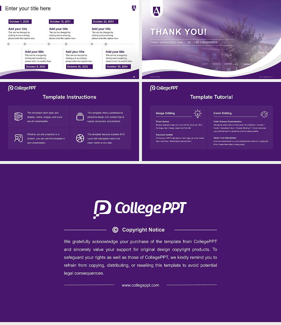 Avila University Lecture Sharing and Networking Event PPT Template16:9 ratio PPT effect preview image4