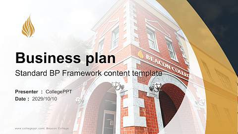 Beacon College Competition/Entrepreneurship Contest PPT Template