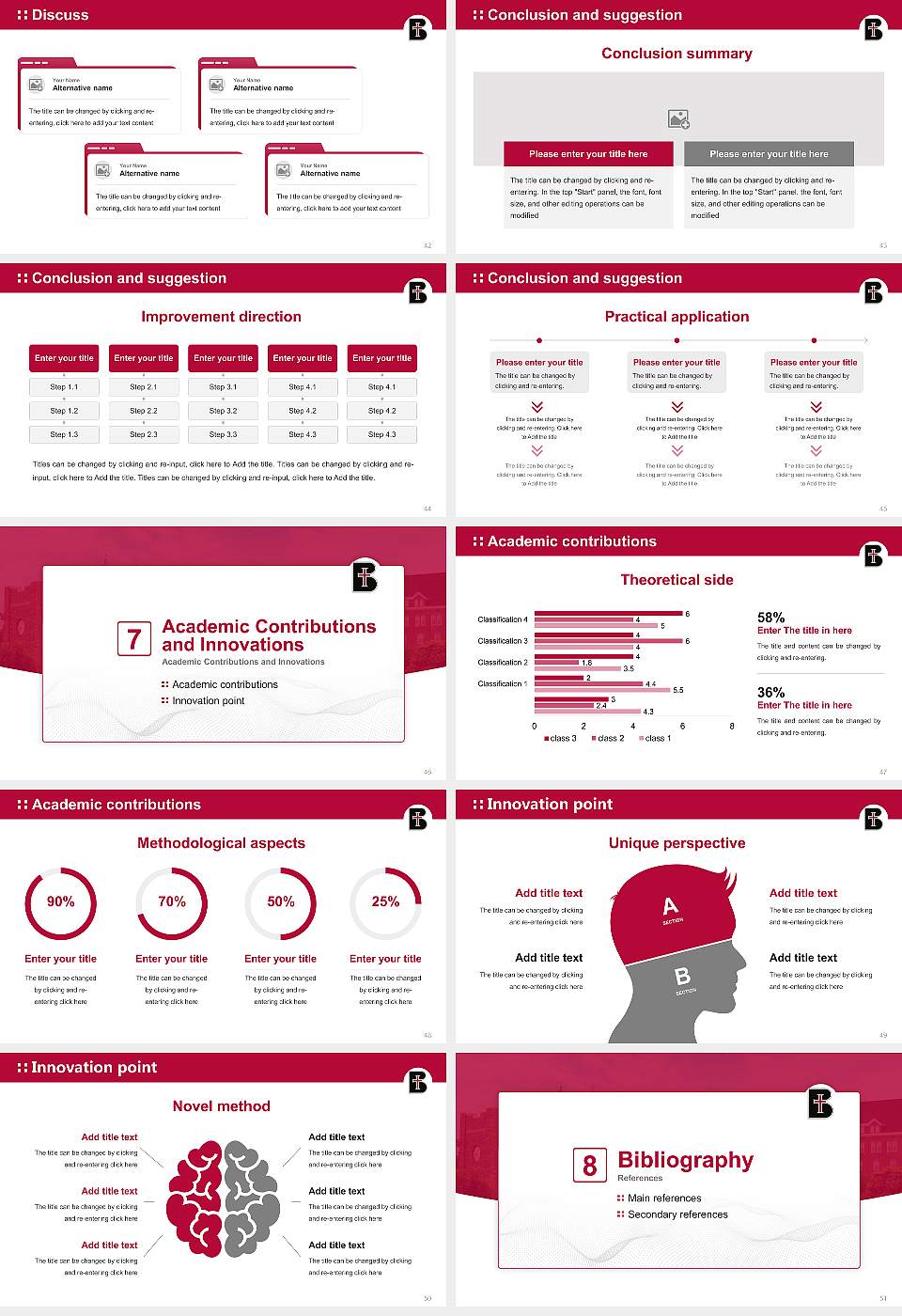 Benedictine College Graduation Thesis Defense PPT Template16:9 ratio PPT effect preview image6