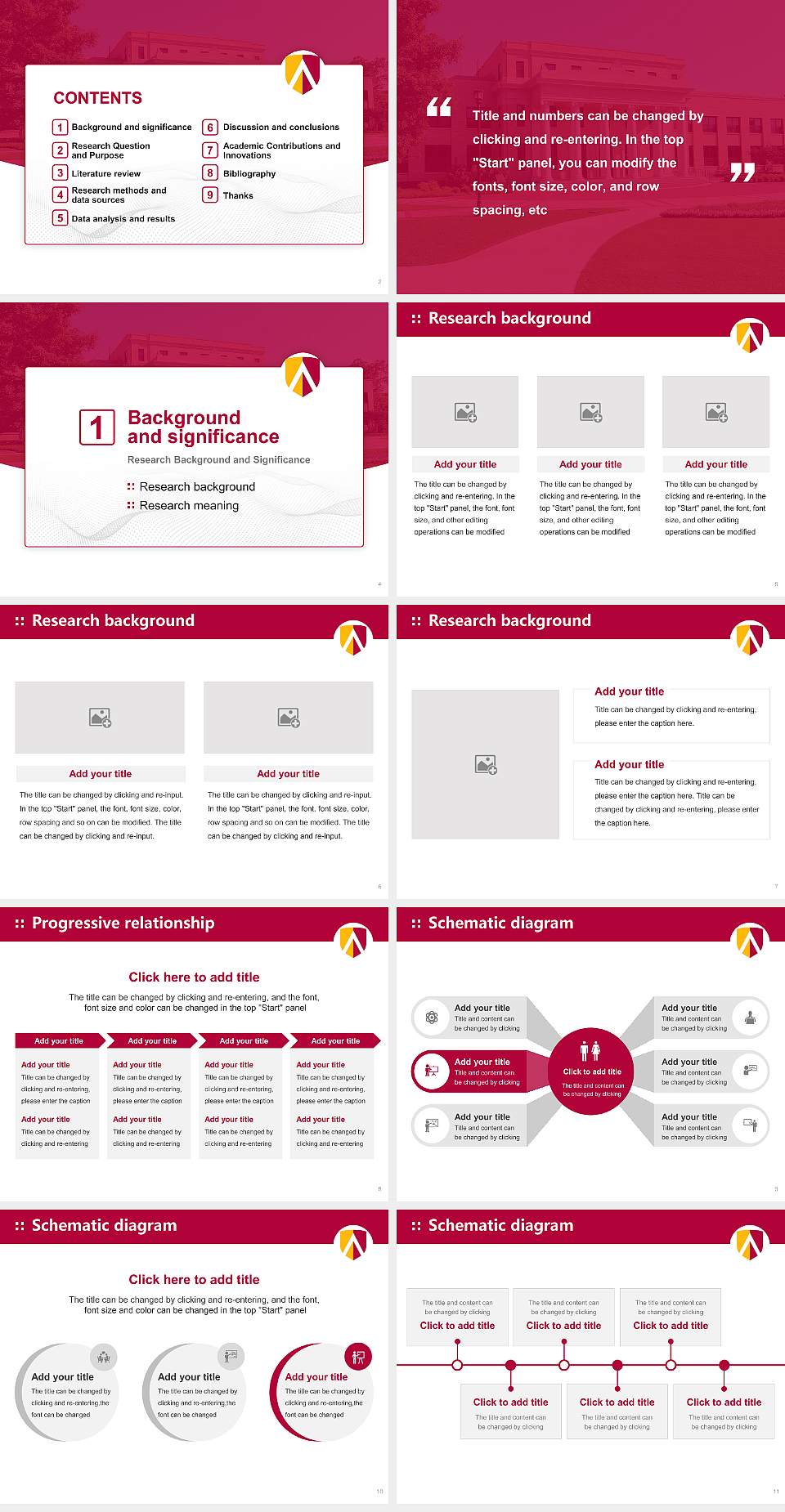 Austin College Graduation Thesis Defense PPT Template4:3 ratio PPT effect preview image2