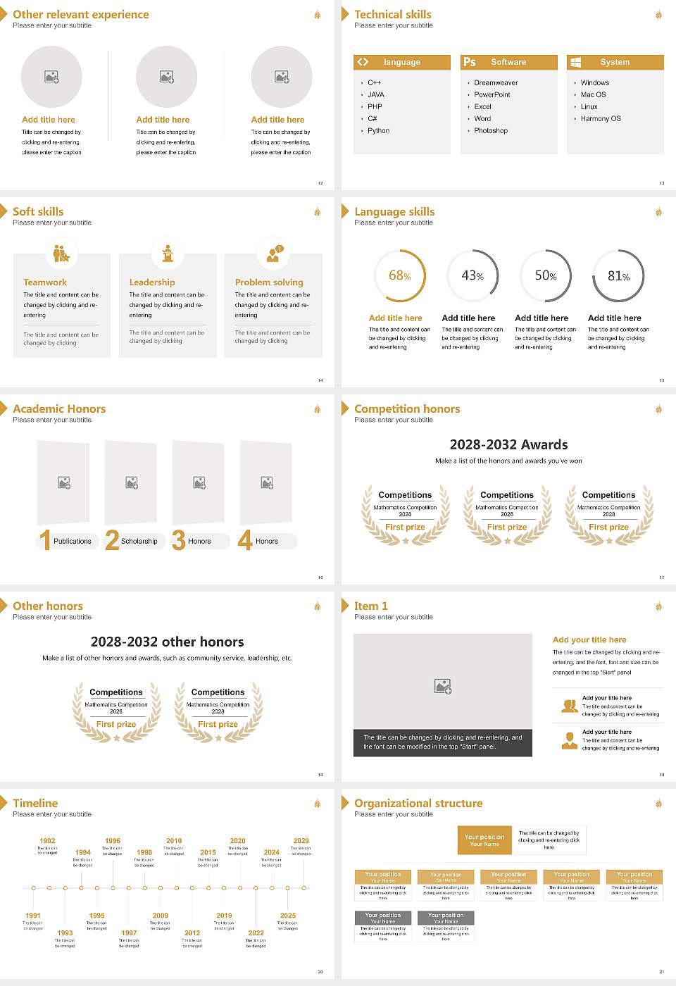 Beacon College Resume PPT Template16:9 ratio PPT effect preview image3