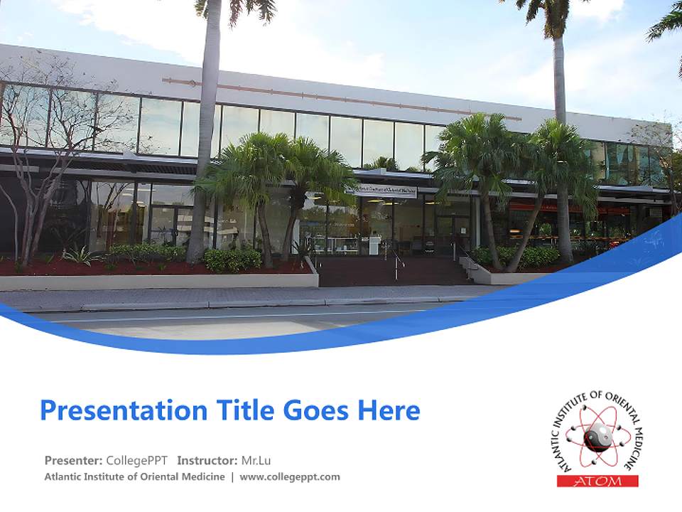 Atlantic Institute of Oriental Medicine Course/Courseware Creation PPT Template4:3 ratio PPT effect preview image5
