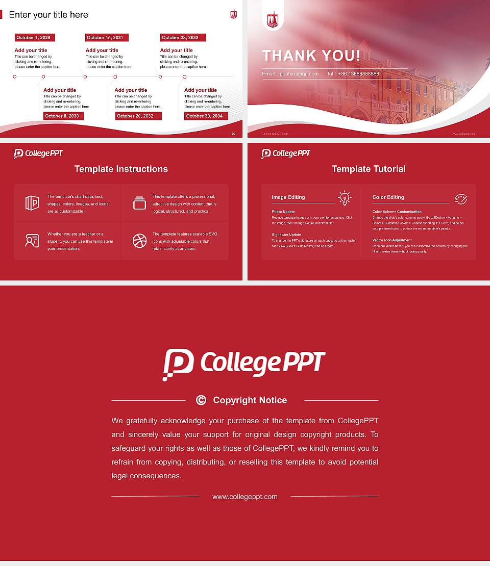 Belmont Abbey College Lecture Sharing and Networking Event PPT Template16:9 ratio PPT effect preview image4
