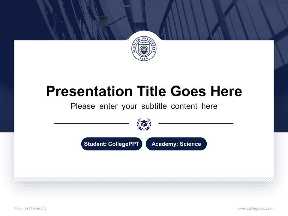 Mission University National Scholarship Defense PPT Template4:3 ratio PPT effect preview image4
