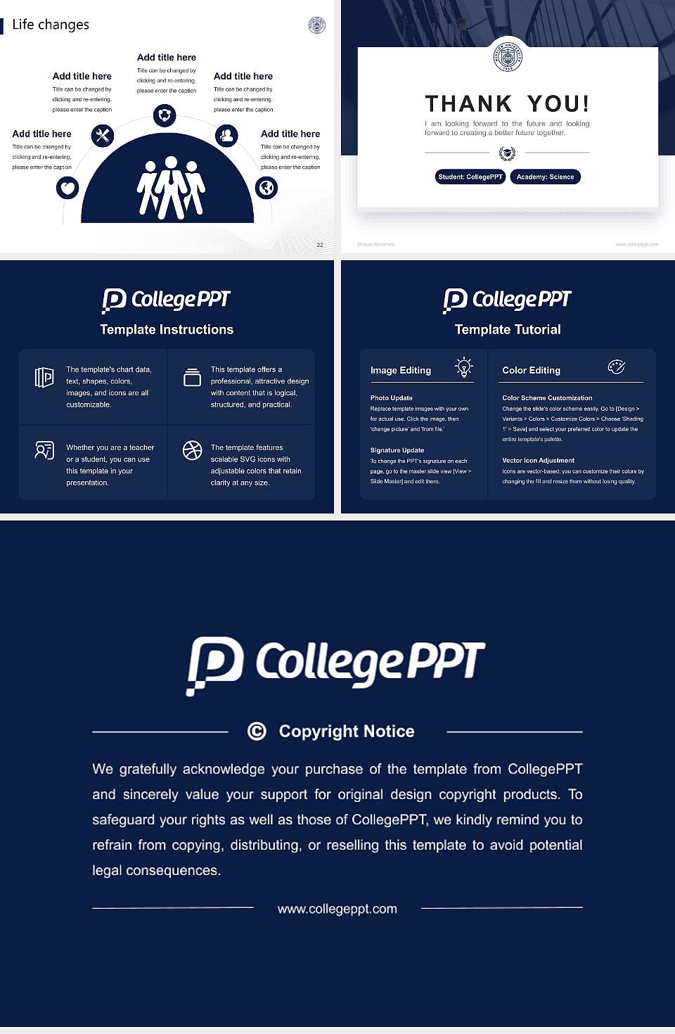 Mission University National Scholarship Defense PPT Template4:3 ratio PPT effect preview image4
