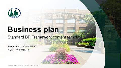 Bemidji State University Competition/Entrepreneurship Contest PPT Template