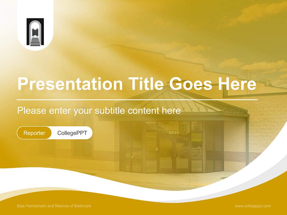 Bais Hamedrash and Mesivta of Baltimore Lecture Sharing and Networking Event PPT Template4:3 ratio PPT effect preview image4