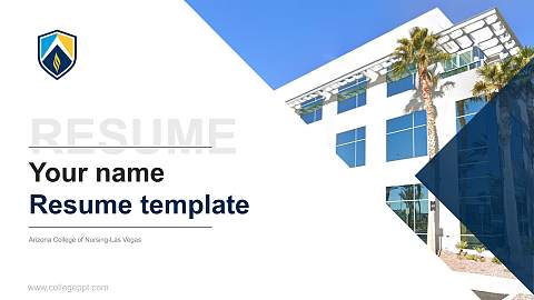 Arizona College of Nursing-Las Vegas Resume PPT Template