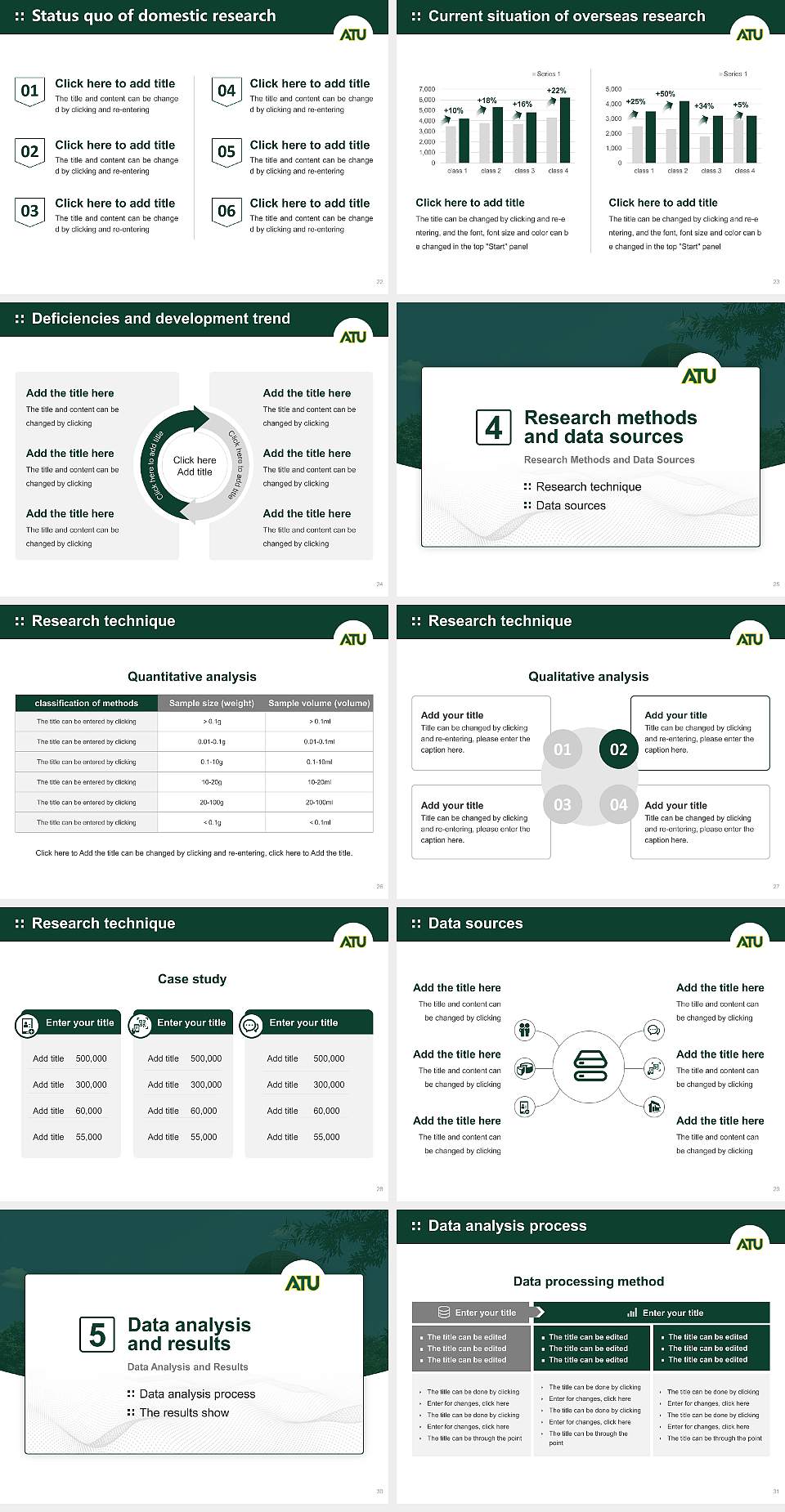 Arkansas Tech University Graduation Thesis Defense PPT Template4:3 ratio PPT effect preview image4