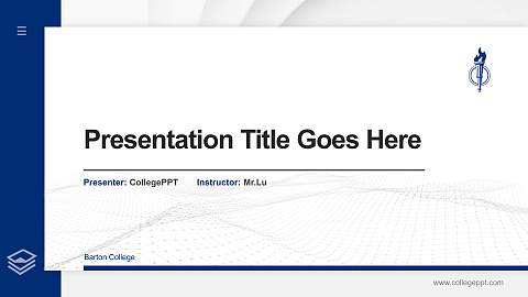 Barton College Thesis Proposal/Graduation Defense PPT Template