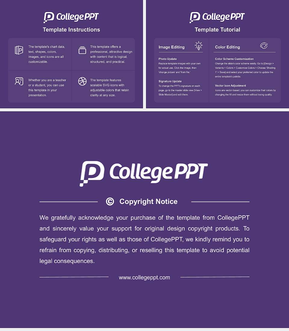Bellevue University Course/Courseware Creation PPT Template4:3 ratio PPT effect preview image5