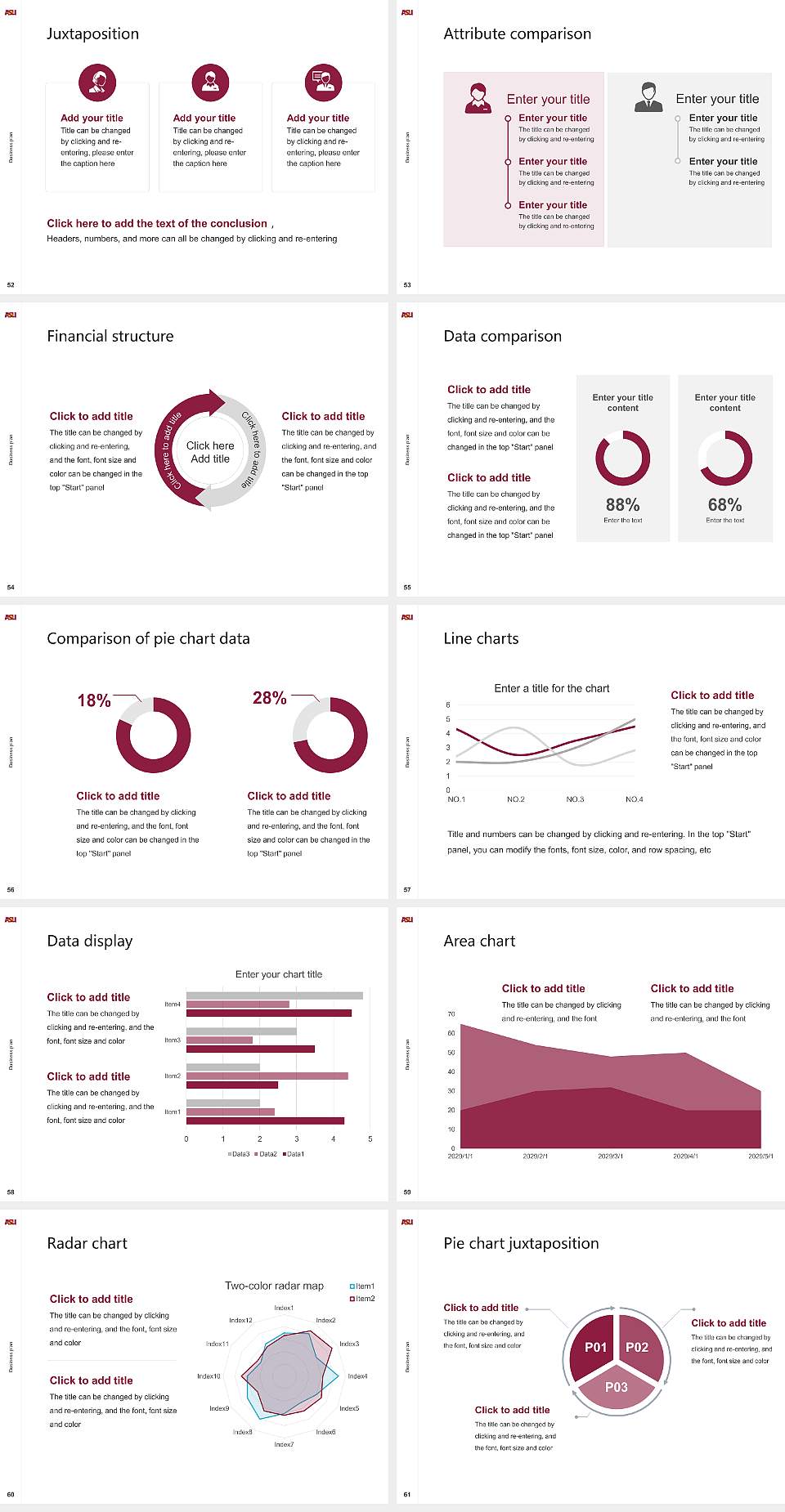 Arizona State University Competition/Entrepreneurship Contest PPT Template4:3 ratio PPT effect preview image7