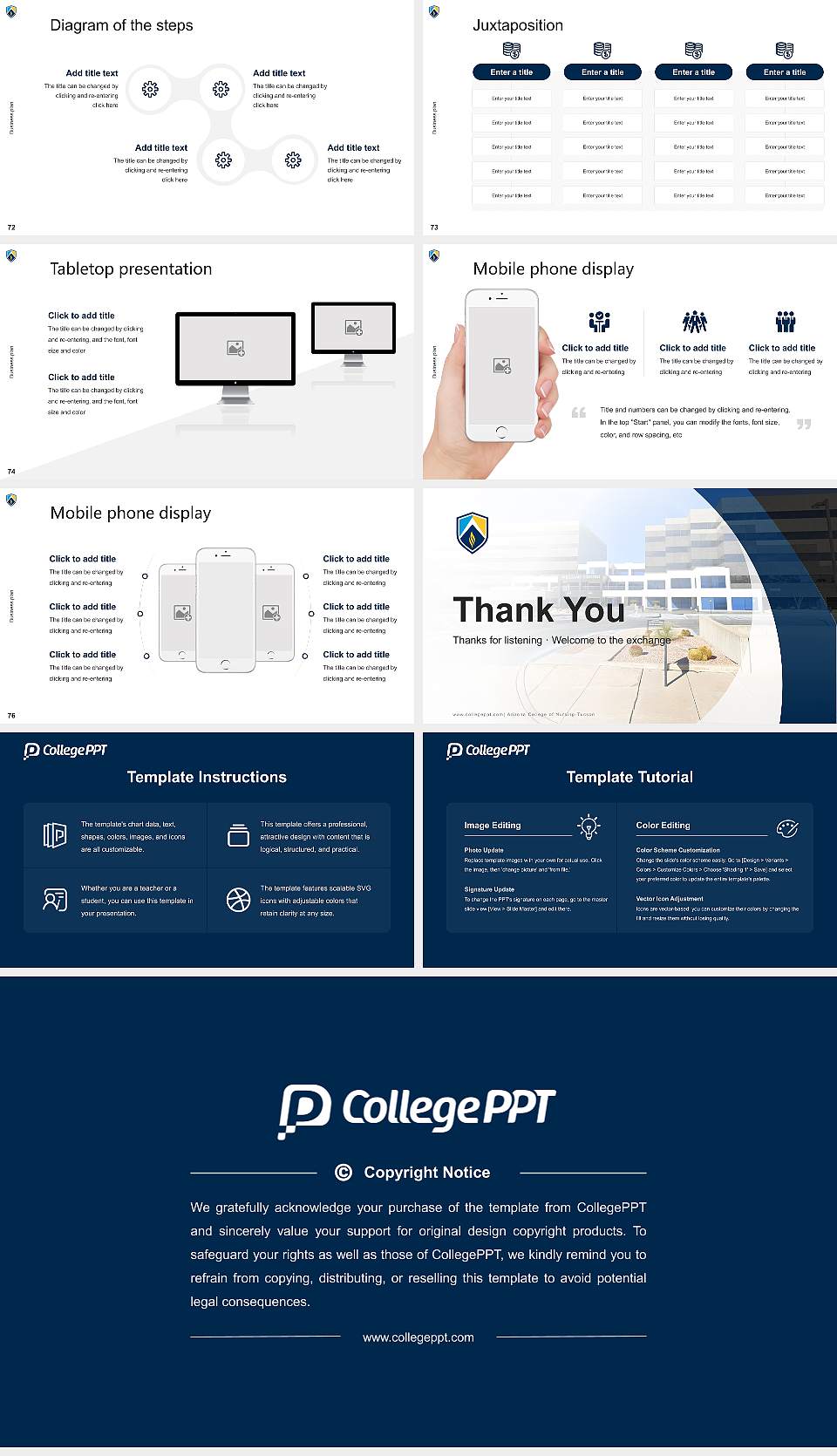Arizona College of Nursing-Tucson Competition/Entrepreneurship Contest PPT Template16:9 ratio PPT effect preview image9