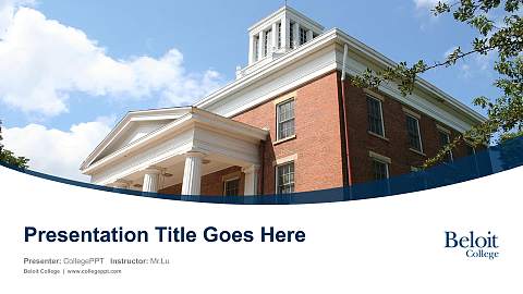 Beloit College Course/Courseware Creation PPT Template