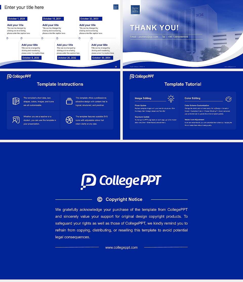 Baylor College of Medicine Lecture Sharing and Networking Event PPT Template16:9 ratio PPT effect preview image4
