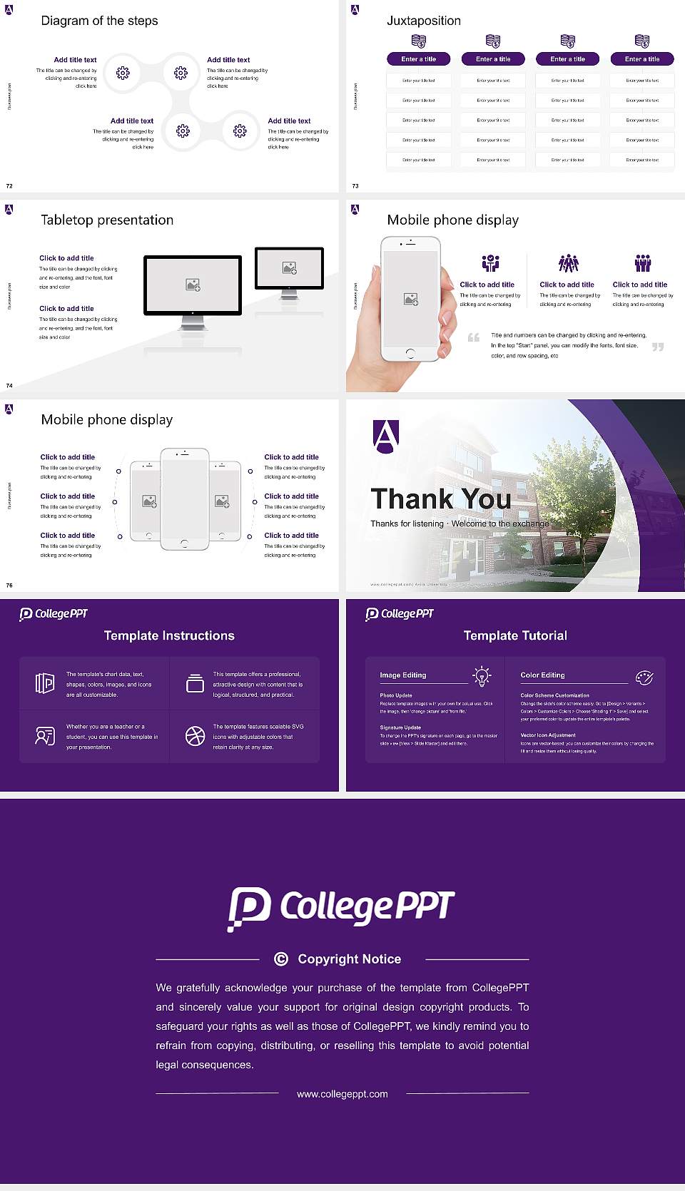 Avila University Competition/Entrepreneurship Contest PPT Template16:9 ratio PPT effect preview image9