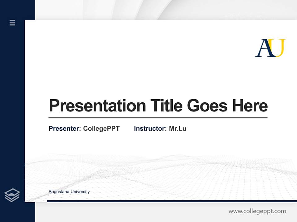 Augustana University Thesis Proposal/Graduation Defense PPT Template4:3 ratio PPT effect preview image5
