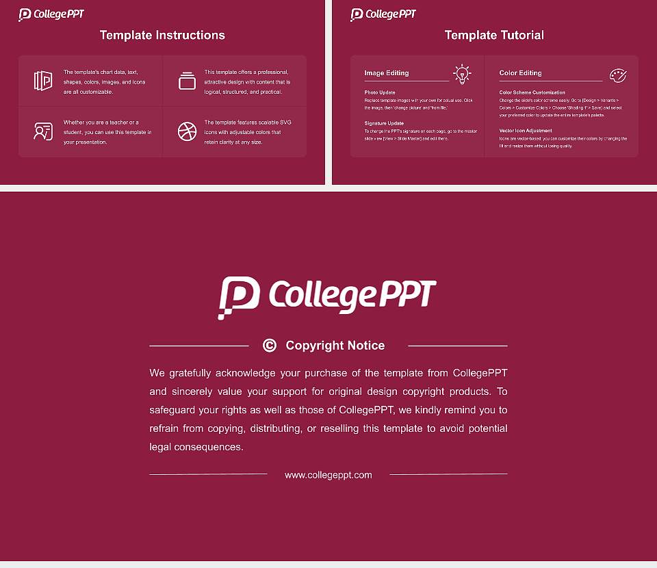 Arizona State University Digital Immersion Course/Courseware Creation PPT Template16:9 ratio PPT effect preview image5