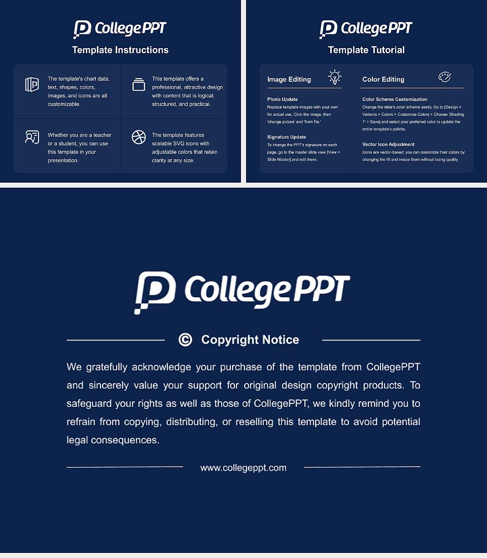 The University of Arizona Global Campus Course/Courseware Creation PPT Template4:3 ratio PPT effect preview image5