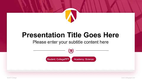 Austin College National Scholarship Defense PPT Template