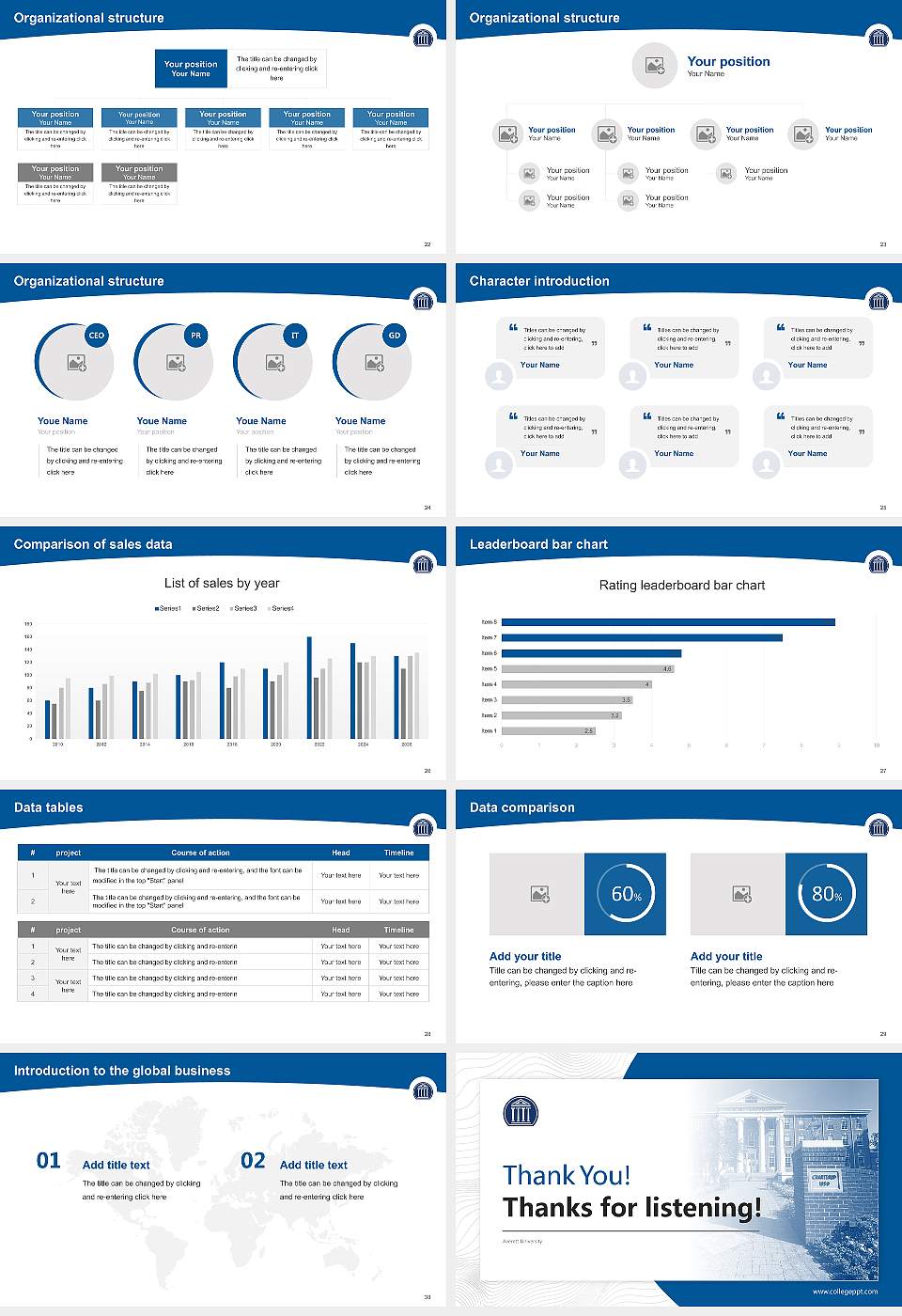 Averett University Academic Presentation/Research Findings Report PPT Template16:9 ratio PPT effect preview image4