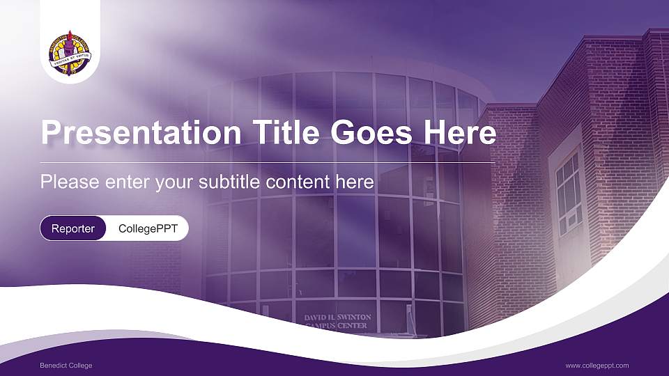 Benedict College Lecture Sharing and Networking Event PPT Template16:9 ratio PPT effect preview image