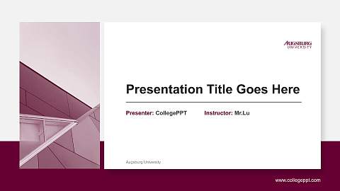Augsburg University General Purpose PPT Template