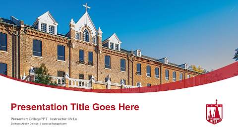 Belmont Abbey College Course/Courseware Creation PPT Template