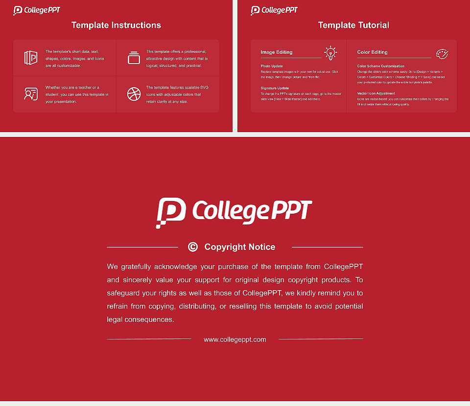 Belmont Abbey College Course/Courseware Creation PPT Template16:9 ratio PPT effect preview image5