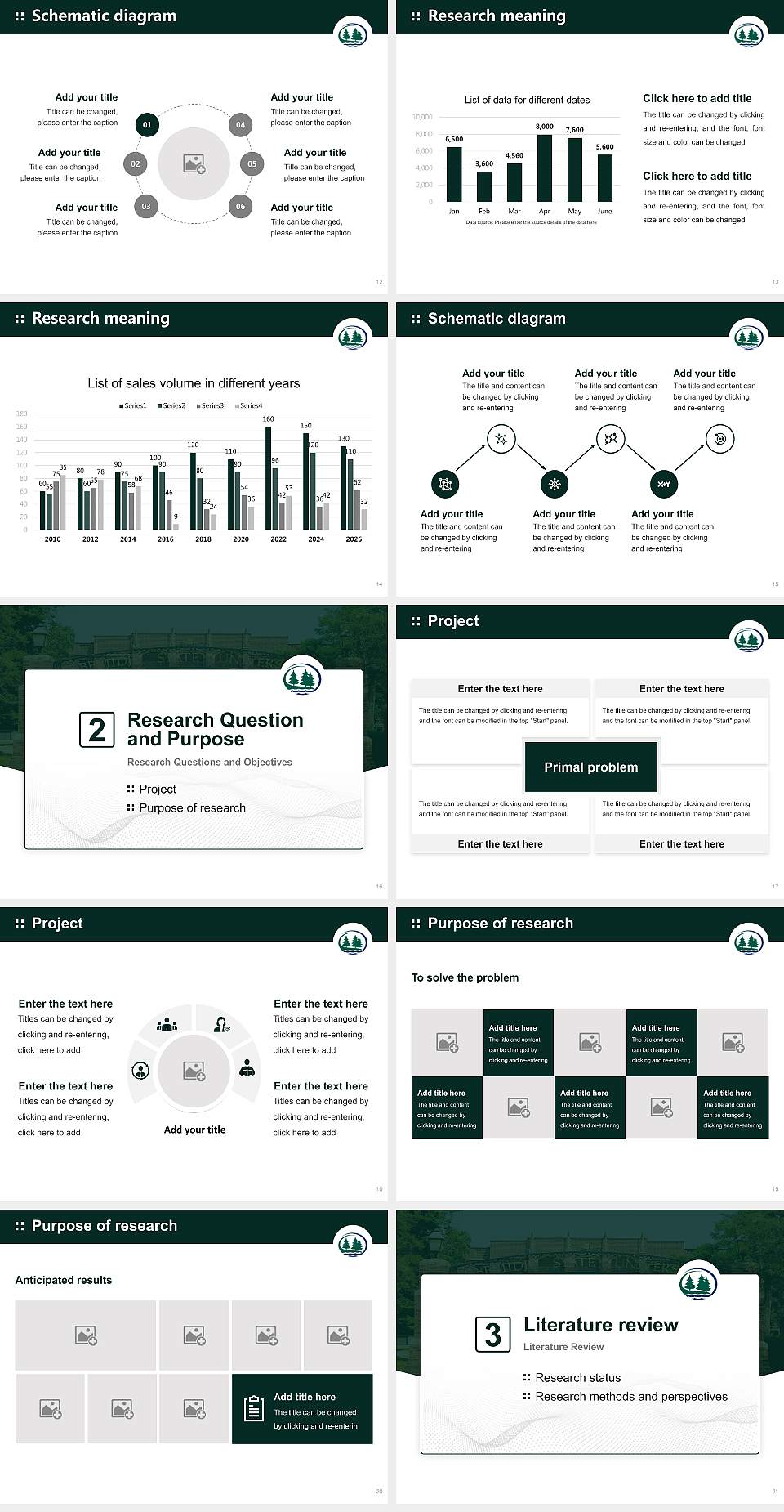 Bemidji State University Graduation Thesis Defense PPT Template4:3 ratio PPT effect preview image3
