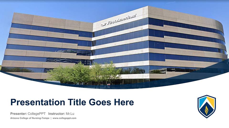 Arizona College of Nursing-Tempe Course/Courseware Creation PPT Template16:9 ratio PPT effect preview image