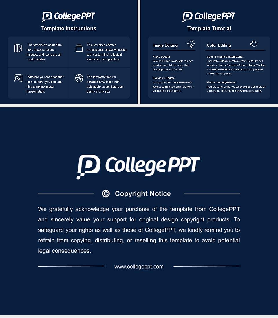 Augustana University Course/Courseware Creation PPT Template4:3 ratio PPT effect preview image5
