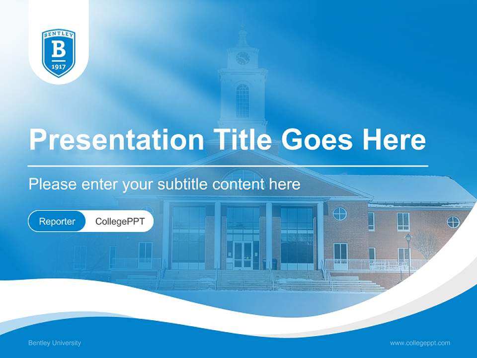 Bentley University Lecture Sharing and Networking Event PPT Template4:3 ratio PPT effect preview image4