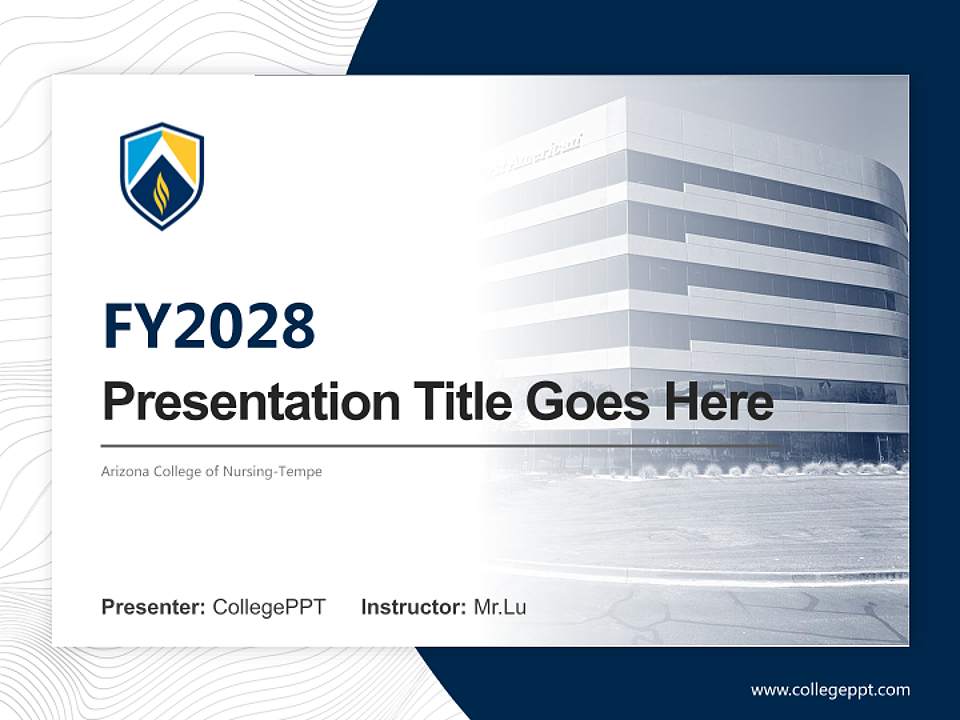 Arizona College of Nursing-Tempe Academic Presentation/Research Findings Report PPT Template4:3 ratio PPT effect preview image5