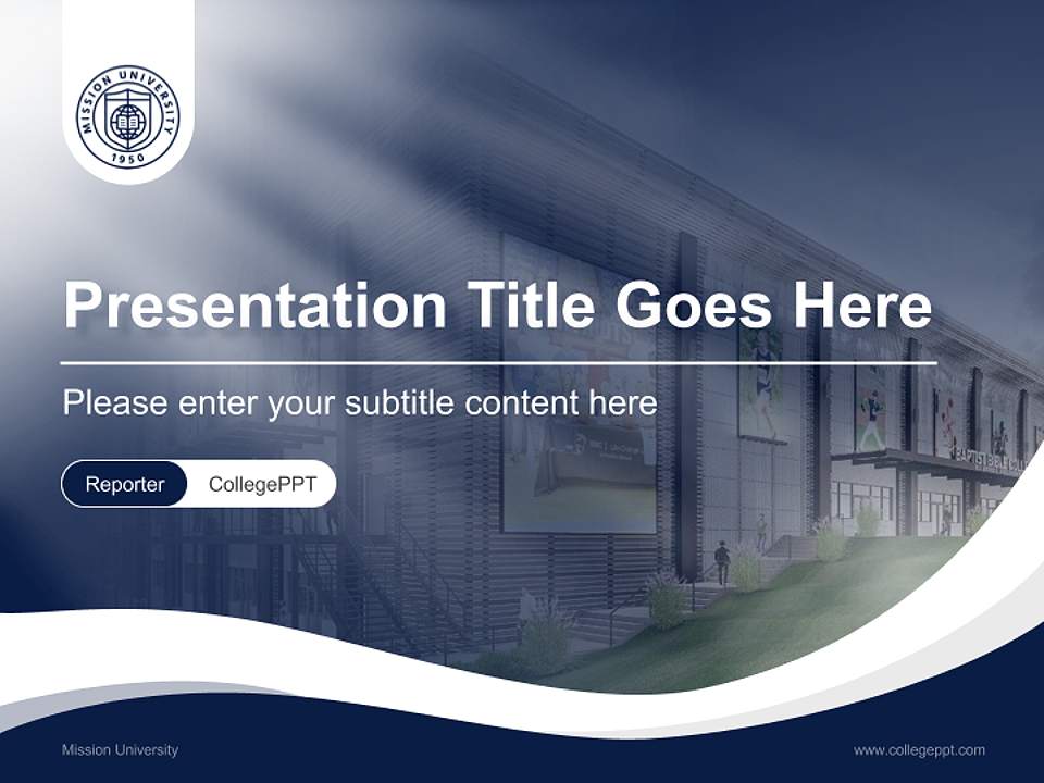 Mission University Lecture Sharing and Networking Event PPT Template4:3 ratio PPT effect preview image4
