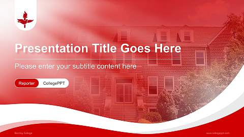 Barclay College Lecture Sharing and Networking Event PPT Template