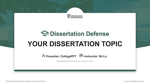 Bais Medrash Toras Chesed Graduation Thesis Defense PPT Template