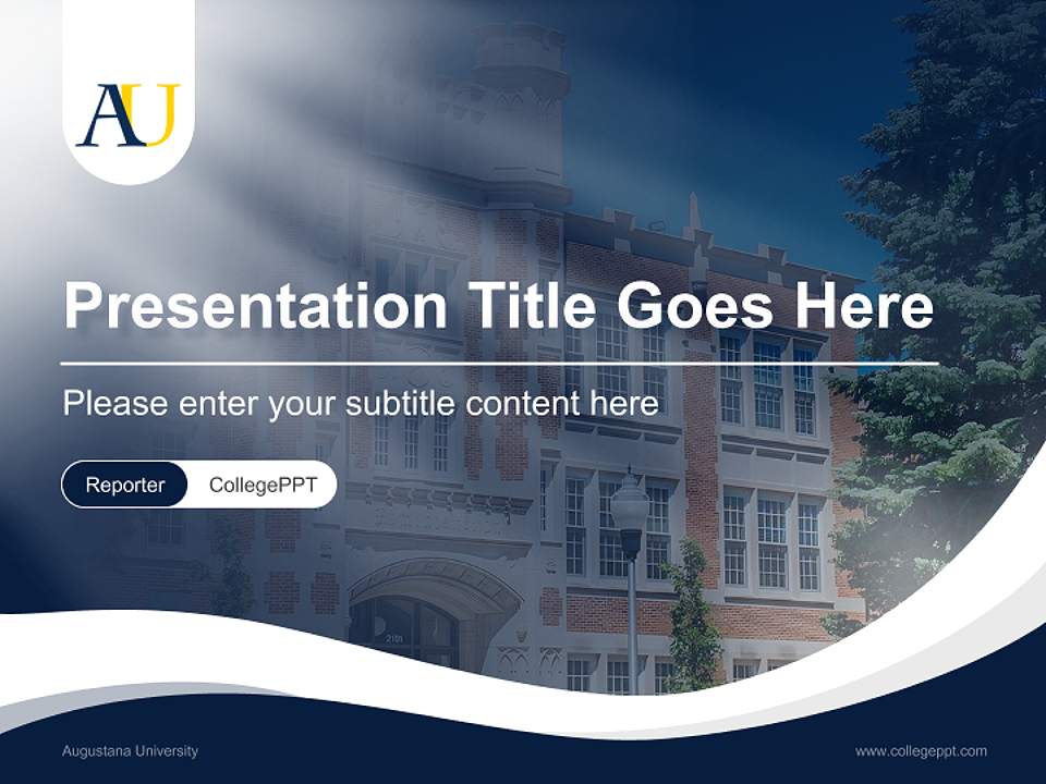 Augustana University Lecture Sharing and Networking Event PPT Template4:3 ratio PPT effect preview image4