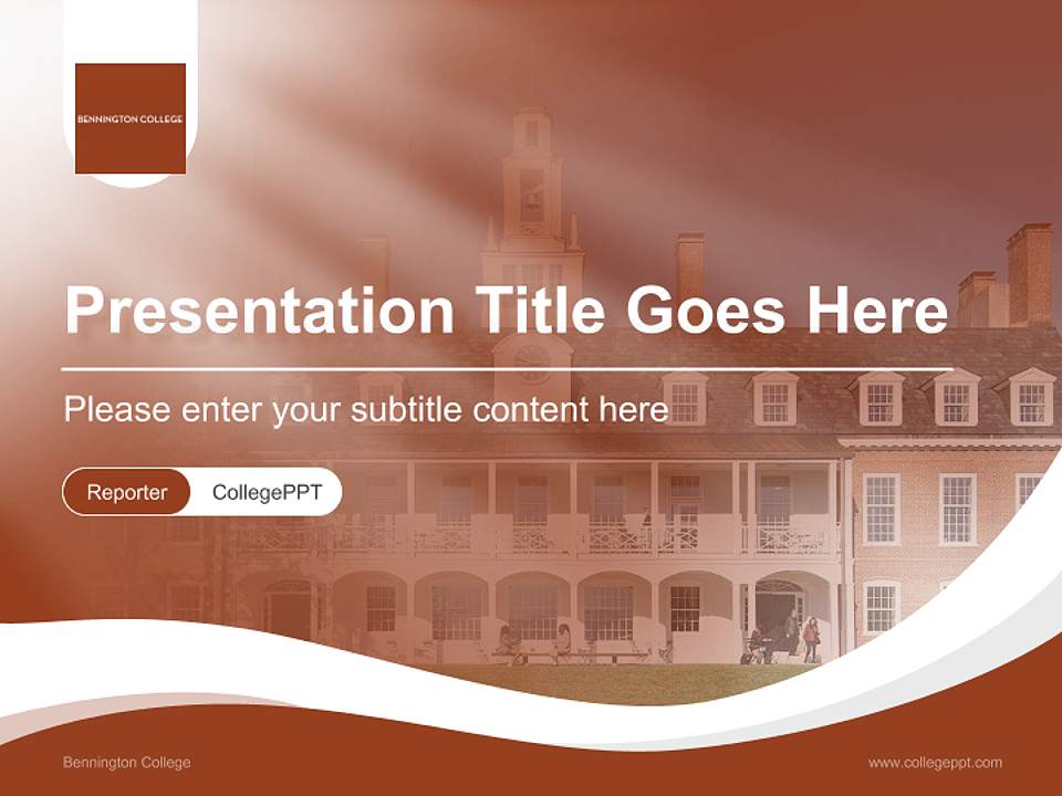 Bennington College Lecture Sharing and Networking Event PPT Template4:3 ratio PPT effect preview image4