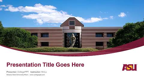 Arizona State University-West Course/Courseware Creation PPT Template