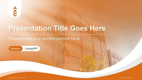 Art Academy of Cincinnati Lecture Sharing and Networking Event PPT Template